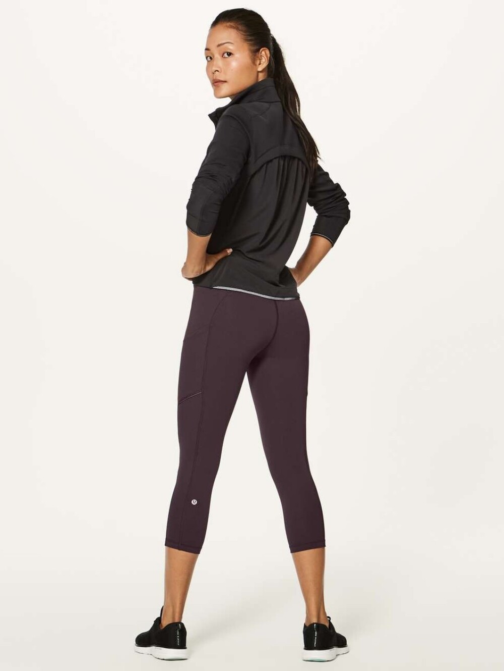 Lululemon Dark Purple/Pelt 21” Speed Up Cropped